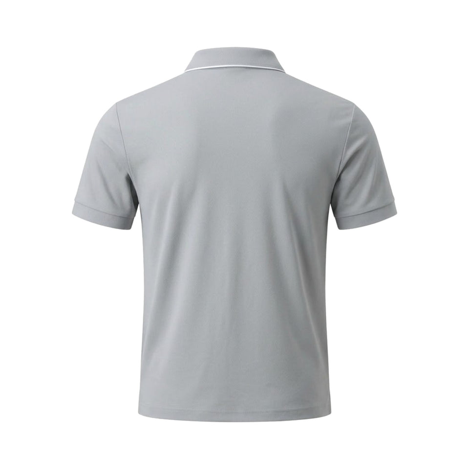 Áo Polo Viền Cổ WLAM – 02W219 – Xám nhạt – mặt sau