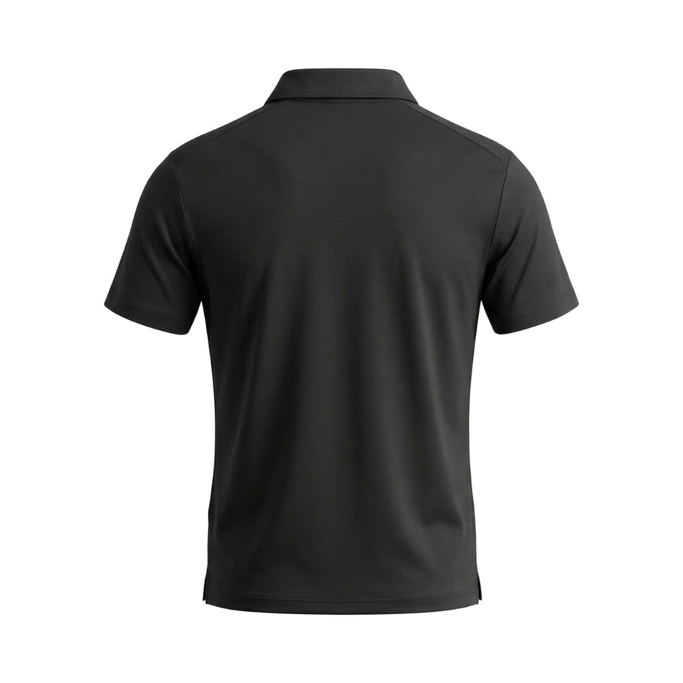 Áo Polo Zip Trơn WLAM – 02W233 – Đen – mặt sau
