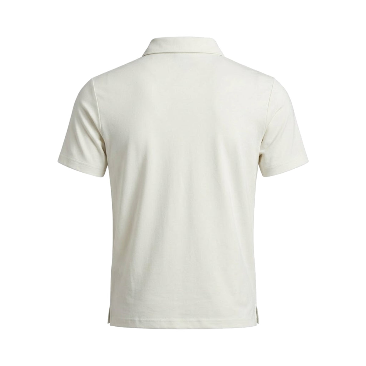 Áo Polo Zip Trơn WLAM – 02W233 – Trắng – mặt sau